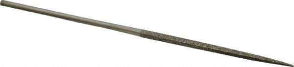 Value Collection - 5-1/2" OAL Coarse Square Needle Diamond File - 3/32" Wide x 3/32" Thick, 2-3/4 LOC - Exact Tool & Supply