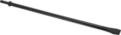 Value Collection - 3/4" Head Width, 18" OAL, Flat Chisel - Round Shank, Steel - Exact Tool & Supply