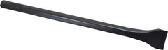 Value Collection - 1-3/8" Head Width, 12" OAL, 1/2" Shank Diam, Scaling Chisel - Round Shank, Steel - Exact Tool & Supply