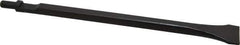 Value Collection - 1-3/8" Head Width, 12" OAL, 1/16" Shank Diam, Scaling Chisel - Round Shank, Steel - Exact Tool & Supply