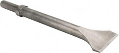 Made in USA - 2" Head Width, 12" OAL, Scaling Chisel - Round Drive, Round Shank, Alloy Steel - Exact Tool & Supply