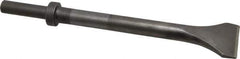 Made in USA - 2" Head Width, 12" OAL, 1/2" Shank Diam, Scaling Chisel - Round Drive, Round Shank, Alloy Steel - Exact Tool & Supply