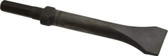 Made in USA - 2" Head Width, 9" OAL, 1/2" Shank Diam, Scaling Chisel - Hex Drive, Hex Shank, Alloy Steel - Exact Tool & Supply