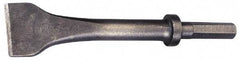 Made in USA - 3" Head Width, 9" OAL, Scaling Chisel - Hex Drive, Hex Shank, Alloy Steel - Exact Tool & Supply