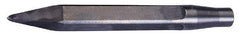 Made in USA - 18" OAL, Rivet Cutter Chisel - Round Drive, Round Shank, Alloy Steel - Exact Tool & Supply