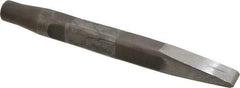 Made in USA - 15/16" Head Width, 9-1/2" OAL, Rivet Cutter Chisel - Round Drive, Round Shank, Alloy Steel - Exact Tool & Supply