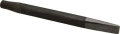 Made in USA - 15/16" Head Width, 12" OAL, Rivet Cutter Chisel - Round Drive, Round Shank, Alloy Steel - Exact Tool & Supply