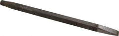 Made in USA - 15/16" Head Width, 18" OAL, Rivet Cutter Chisel - Round Drive, Round Shank, Alloy Steel - Exact Tool & Supply