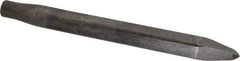 Made in USA - 12" OAL, Rivet Cutter Chisel - Round Drive, Round Shank, Alloy Steel - Exact Tool & Supply