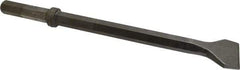 Made in USA - 3" Head Width, 18-1/4" OAL, 1" Shank Diam, Scaling Chisel - Hex Drive, Hex Shank, Alloy Steel - Exact Tool & Supply