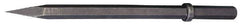 Made in USA - 1" Head Width, 22-1/4" OAL, 1" Shank Diam, Scaling Chisel - Hex Drive, Hex Shank, Alloy Steel - Exact Tool & Supply