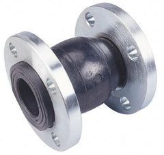 Unisource Mfg. - 6" Pipe, Neoprene Single Arch Pipe Expansion Joint - 6" Long, 1/2" Extension, 3/4" Compression, 225 Max psi, Flanged - Exact Tool & Supply