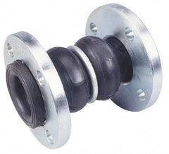Unisource Mfg. - 10" Pipe, Neoprene Double Arch Pipe Expansion Joint - 13" Long, 1-1/8" Extension, 2-1/2" Compression, 225 Max psi, Flanged - Exact Tool & Supply