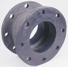 Unisource Mfg. - 2" Pipe, Chlorobutyl Wide Arch Pipe Expansion Joint - 6" Long, 3/4" Extension, 1-3/4" Compression, 225 Max psi, Flanged - Exact Tool & Supply