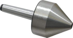 Interstate - MT2 Taper Shank, 2.48" Head Diam Live Center - 2.48" Head Length, 0.46" Point Diam, 1.42" Point Len, 396.83 Lb Max Workpc, 5.35" OAL, Bull Nose Point - Exact Tool & Supply