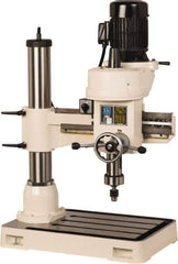 Vectrax - 38-1/2" Swing, Step Pulley Drill Press - 5 Speed, 1-1/2 hp, Single Phase - Exact Tool & Supply