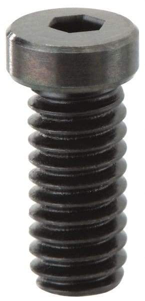 Mitee-Bite - 5/16-18, 1/2" Length, Stainless Steel, Black Oxide Finish, Cam Clamp Screw - Use with Mitee-Bite Fixture Clamps - Exact Tool & Supply