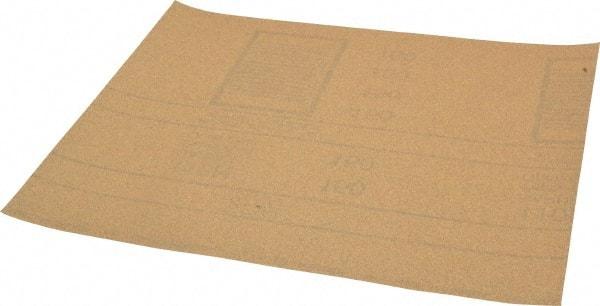 3M - 150 Grit, Garnet Sanding Sheet - 11" Long x 9" Wide, Very Fine Grade, A Weighted Paper Backing - Exact Tool & Supply
