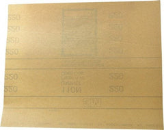 3M - 220 Grit, Garnet Sanding Sheet - 11" Long x 9" Wide, Very Fine Grade, A Weighted Paper Backing - Exact Tool & Supply