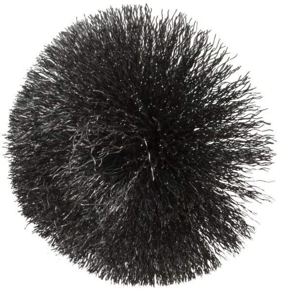 Weiler - 2-3/4" Brush Diam, Crimped, Flared End Brush - 1/4" Diam Shank, 16,000 Max RPM - Exact Tool & Supply