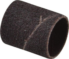 Made in USA - 50 Grit Aluminum Oxide Coated Spiral Band - 3/4" Diam x 1" Wide, Coarse Grade - Exact Tool & Supply