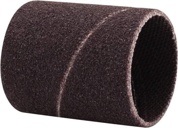 Made in USA - 120 Grit Aluminum Oxide Coated Spiral Band - 3/4" Diam x 1" Wide, Fine Grade - Exact Tool & Supply