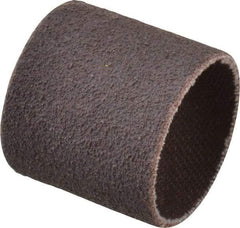 Made in USA - 80 Grit Aluminum Oxide Coated Spiral Band - 1" Diam x 1" Wide, Medium Grade - Exact Tool & Supply