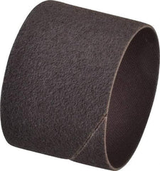 Made in USA - 80 Grit Aluminum Oxide Coated Spiral Band - 2" Diam x 1-1/2" Wide, Medium Grade - Exact Tool & Supply
