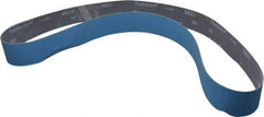 Norton - 2" Wide x 60" OAL, 80 Grit, Zirconia Alumina Abrasive Belt - Zirconia Alumina, Medium, Coated, Y Weighted Cloth Backing, Dry, Series R821 - Exact Tool & Supply