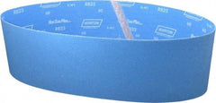 Norton - 6" Wide x 48" OAL, 60 Grit, Zirconia Alumina Abrasive Belt - Zirconia Alumina, Medium, Coated, X Weighted Cloth Backing, Series R823 - Exact Tool & Supply