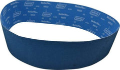 Norton - 6" Wide x 60" OAL, 60 Grit, Zirconia Alumina Abrasive Belt - Zirconia Alumina, Medium, Coated, X Weighted Cloth Backing, Series R823 - Exact Tool & Supply
