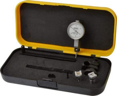 Value Collection - 0.03 Inch Range, 0.0005 Inch Dial Graduation, Horizontal Dial Test Indicator - 1.1515 Inch White Dial, 0-15-0 Dial Reading - Exact Tool & Supply