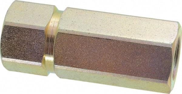 Parker - 1/2 Thread Steel Hydraulic Hose Check - 5,000 psi, 12 GPM - Exact Tool & Supply