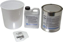 Devcon - 4 Lb Kit Black Urethane Putty - 120°F (Wet), 180°F (Dry) Max Operating Temp, 15 min Tack Free Dry Time - Exact Tool & Supply