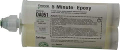 Devcon - 400 mL Cartridge Two Part Epoxy - 3 to 6 min Working Time, 1,900 psi Shear Strength - Exact Tool & Supply