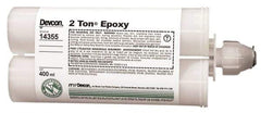 Devcon - 400 mL Cartridge Two Part Epoxy - 8 to 12 min Working Time, 2,250 psi Shear Strength - Exact Tool & Supply