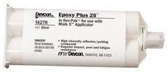 Devcon - 50 mL Cartridge Two Part Epoxy - 25 min Working Time, 2,750 psi Shear Strength - Exact Tool & Supply
