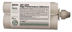 Devcon - 400 mL Cartridge Two Part Epoxy - 65 min Working Time, 3,200 psi Shear Strength, Series HP250 - Exact Tool & Supply