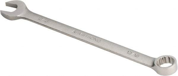 Armstrong - 13/16" 12 Point Offset Combination Wrench - 15° Offset Angle, 11-3/4" OAL, Steel, Satin Finish - Exact Tool & Supply