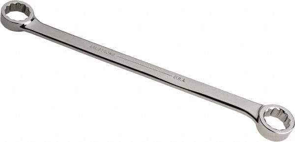 Armstrong - 22mm x 24mm 12 Point Offset Box Wrench - Double End, 13-3/4" OAL, Steel, Chrome Finish, 15° Offset - Exact Tool & Supply