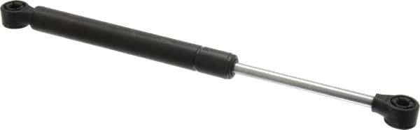 Value Collection - 0.32" Rod Diam, 0.75" Tube Diam, 20 Lb Capacity, Fixed Force Gas Spring - 11.9" Extended Length, 3.5" Stroke Length, Plastic Ball Socket, Black Nitride Piston - Exact Tool & Supply