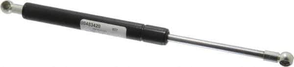 Value Collection - 0.32" Rod Diam, 0.75" Tube Diam, 20 Lb Capacity, Fixed Force Gas Spring - 11.9" Extended Length, 3.5" Stroke Length, Metal Socket, Black Nitride Piston - Exact Tool & Supply