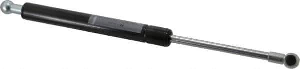 Value Collection - 0.32" Rod Diam, 0.75" Tube Diam, 90 Lb Capacity, Fixed Force Gas Spring - 11.9" Extended Length, 3.5" Stroke Length, Metal Socket, Black Nitride Piston - Exact Tool & Supply