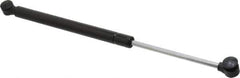 Value Collection - 0.32" Rod Diam, 0.75" Tube Diam, 20 Lb Capacity, Fixed Force Gas Spring - 15.25" Extended Length, 5" Stroke Length, Plastic Ball Socket, Black Nitride Piston - Exact Tool & Supply