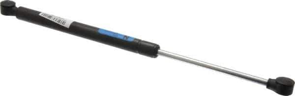 Value Collection - 0.32" Rod Diam, 0.75" Tube Diam, 30 Lb Capacity, Fixed Force Gas Spring - 15.25" Extended Length, 5" Stroke Length, Plastic Ball Socket, Black Nitride Piston - Exact Tool & Supply