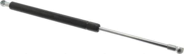 Value Collection - 0.32" Rod Diam, 0.75" Tube Diam, 30 Lb Capacity, Fixed Force Gas Spring - 15.25" Extended Length, 5" Stroke Length, Metal Socket, Black Nitride Piston - Exact Tool & Supply