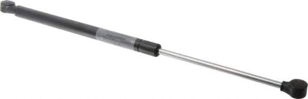Value Collection - 0.32" Rod Diam, 0.75" Tube Diam, 30 Lb Capacity, Fixed Force Gas Spring - 17" Extended Length, 6" Stroke Length, Plastic Ball Socket, Black Nitride Piston - Exact Tool & Supply