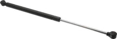 Value Collection - 0.32" Rod Diam, 0.75" Tube Diam, 60 Lb Capacity, Fixed Force Gas Spring - 17" Extended Length, 6" Stroke Length, Plastic Ball Socket, Black Nitride Piston - Exact Tool & Supply