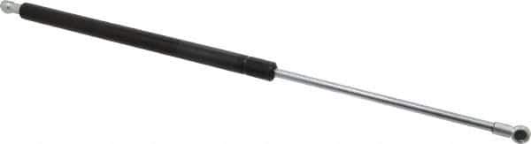 Value Collection - 0.32" Rod Diam, 0.75" Tube Diam, 60 Lb Capacity, Fixed Force Gas Spring - 19.63" Extended Length, 7" Stroke Length, Metal Socket, Black Nitride Piston - Exact Tool & Supply