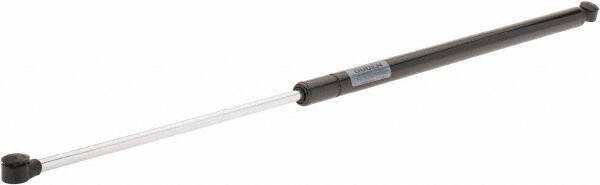 Value Collection - 0.39" Rod Diam, 0.87" Tube Diam, 120 Lb Capacity, Fixed Force Gas Spring - 27.8" Extended Length, 10" Stroke Length, Plastic Ball Socket, Black Nitride Piston - Exact Tool & Supply